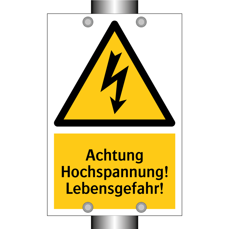 Achtung Hochspannung! Lebensgefahr!