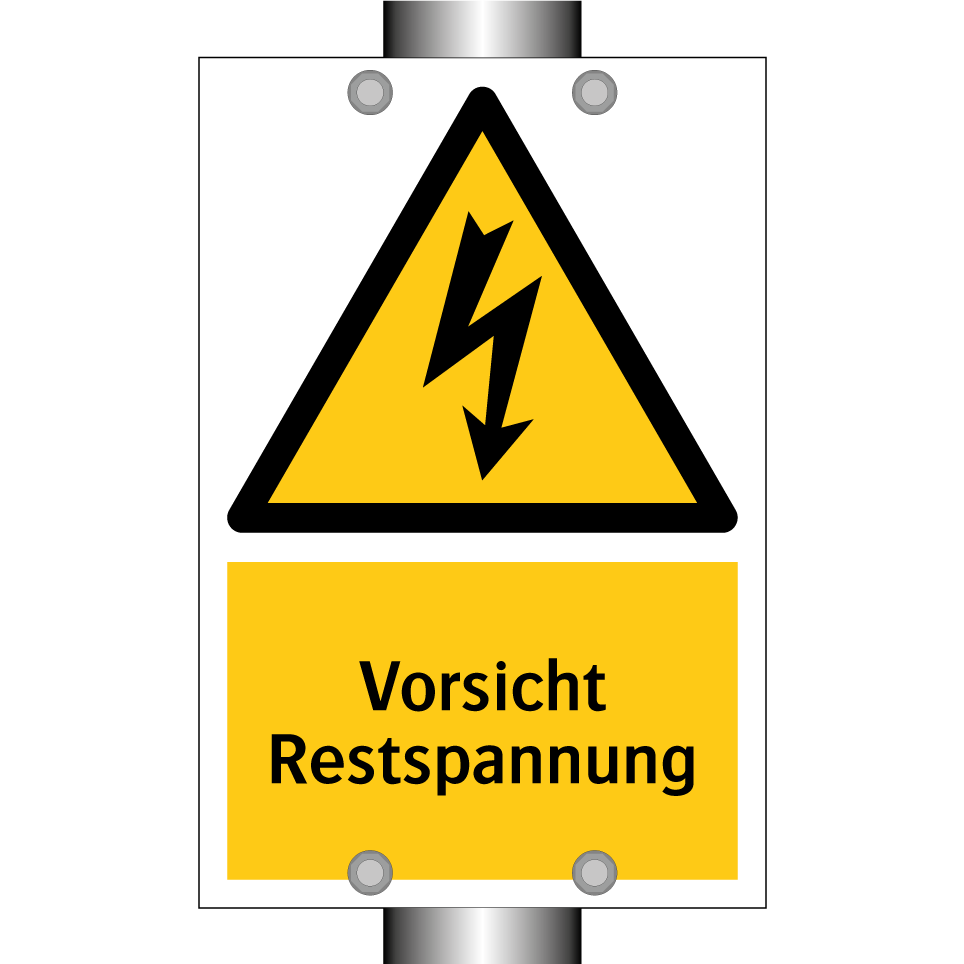 Vorsicht Restspannung