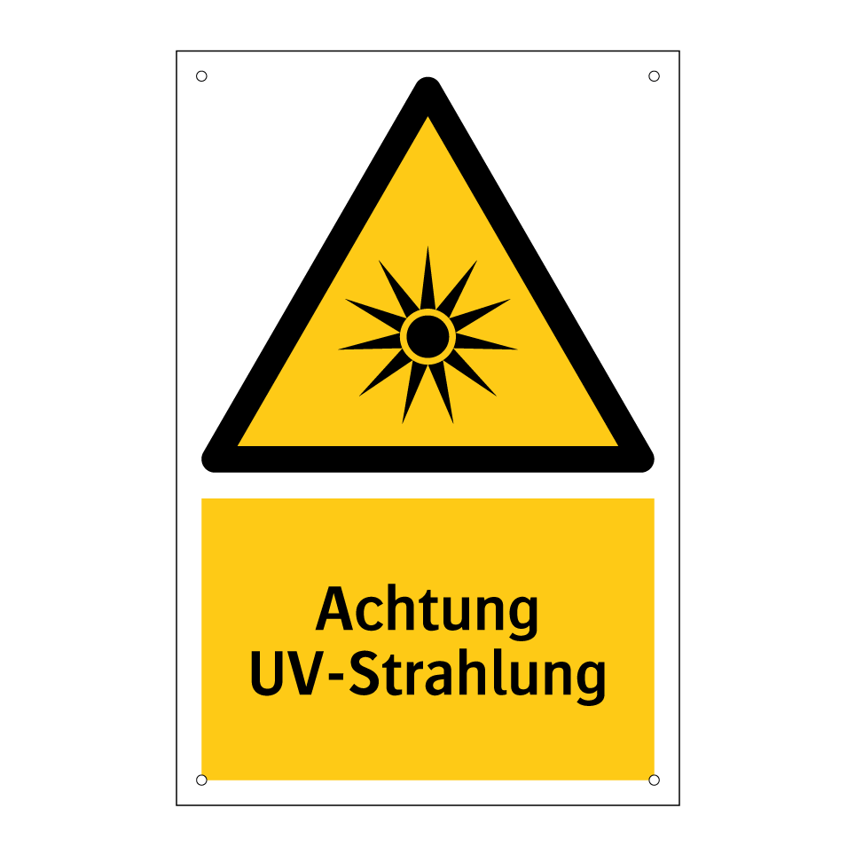 Achtung UV-Strahlung