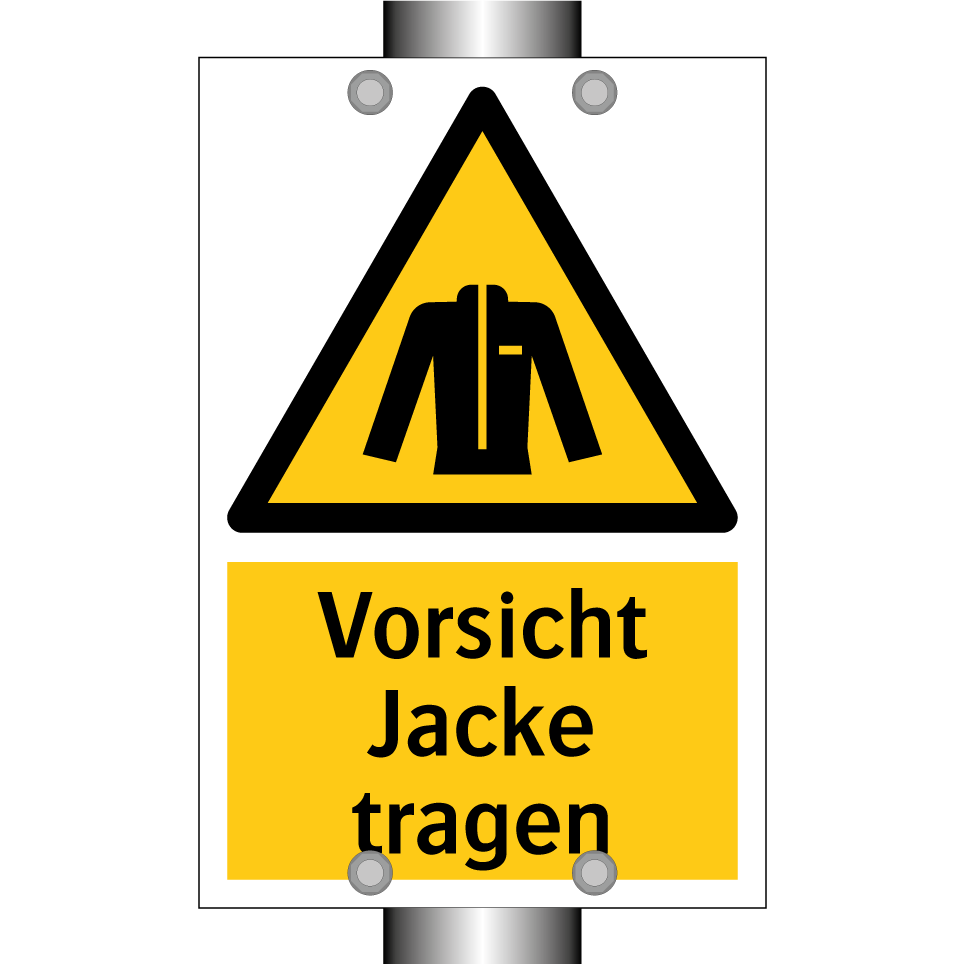 Vorsicht Jacke tragen
