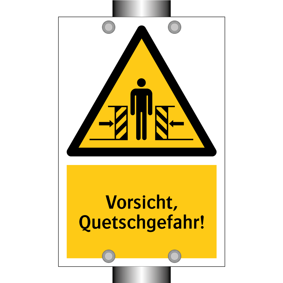 Vorsicht, Quetschgefahr!
