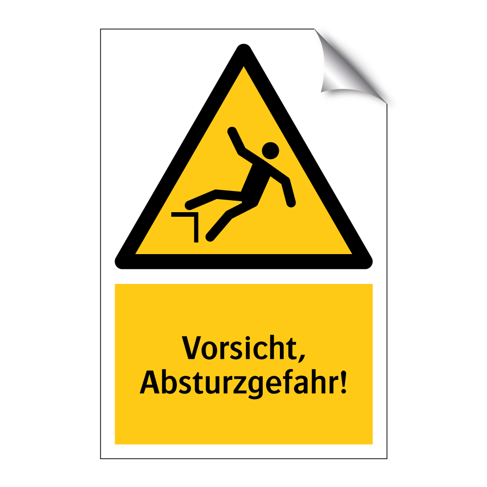Vorsicht, Absturzgefahr!