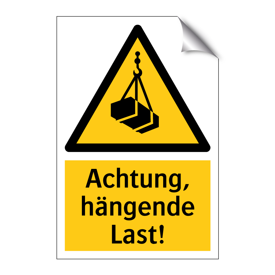 Achtung, hängende Last!