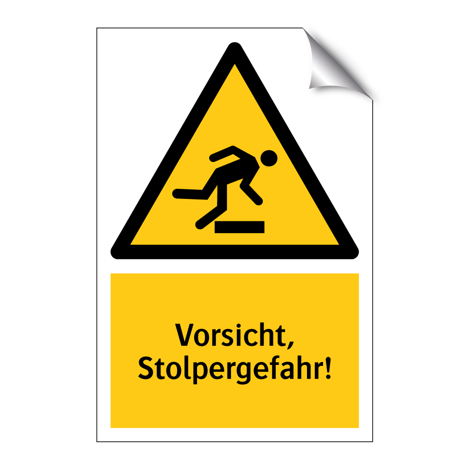 Vorsicht, Stolpergefahr!