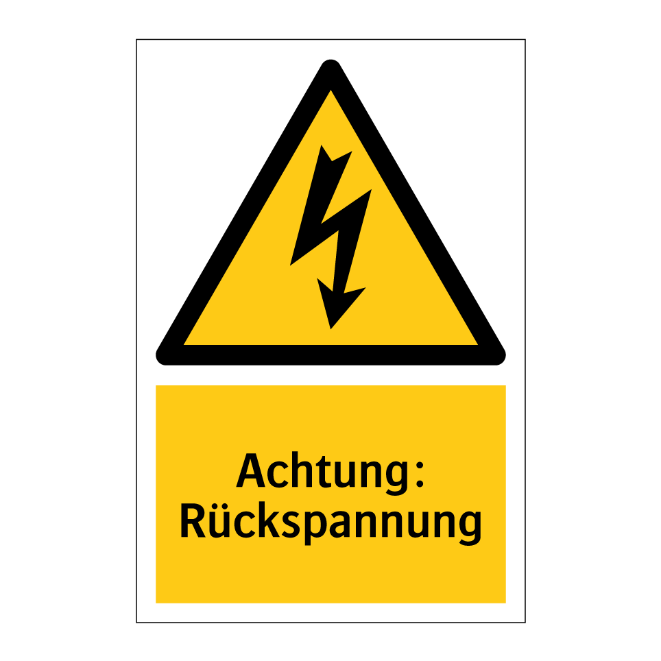 Achtung: Rückspannung