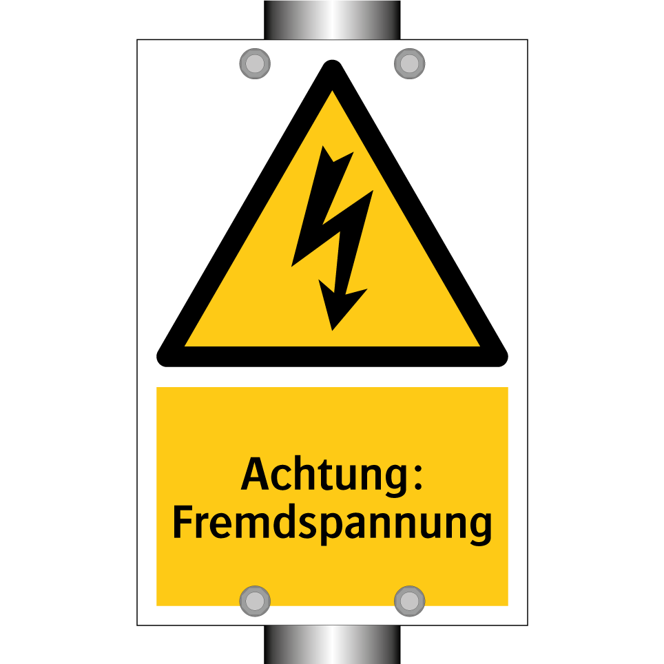 Achtung: Fremdspannung