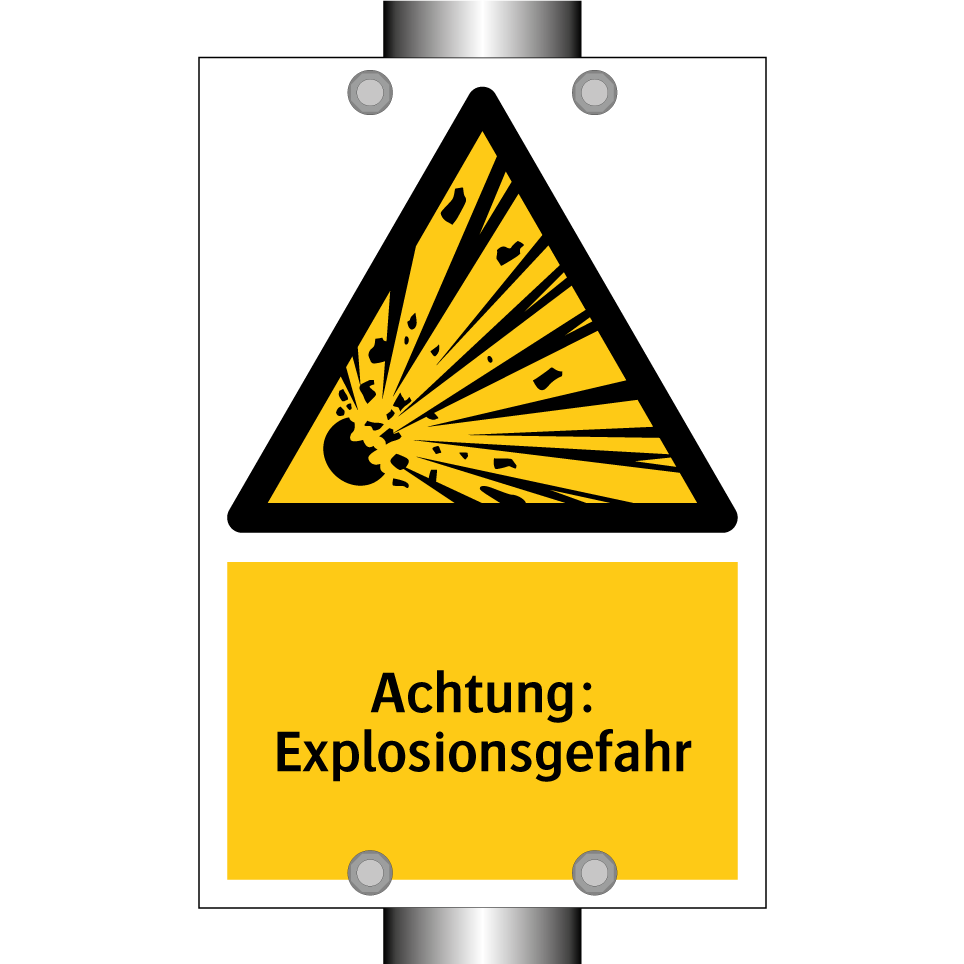 Achtung: Explosionsgefahr