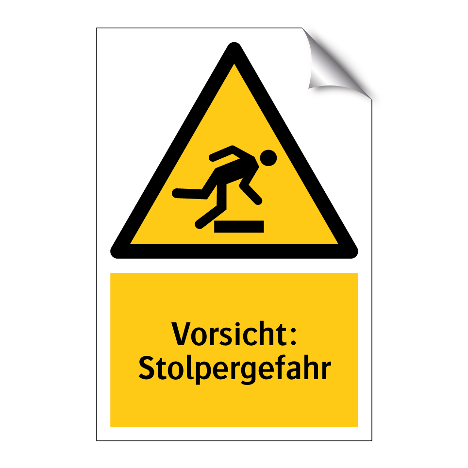 Vorsicht: Stolpergefahr