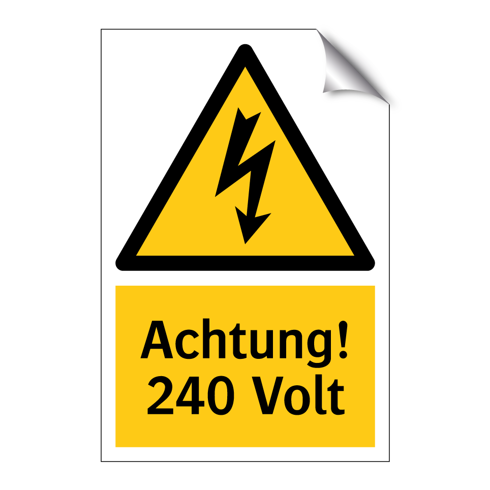 Achtung! 240 Volt