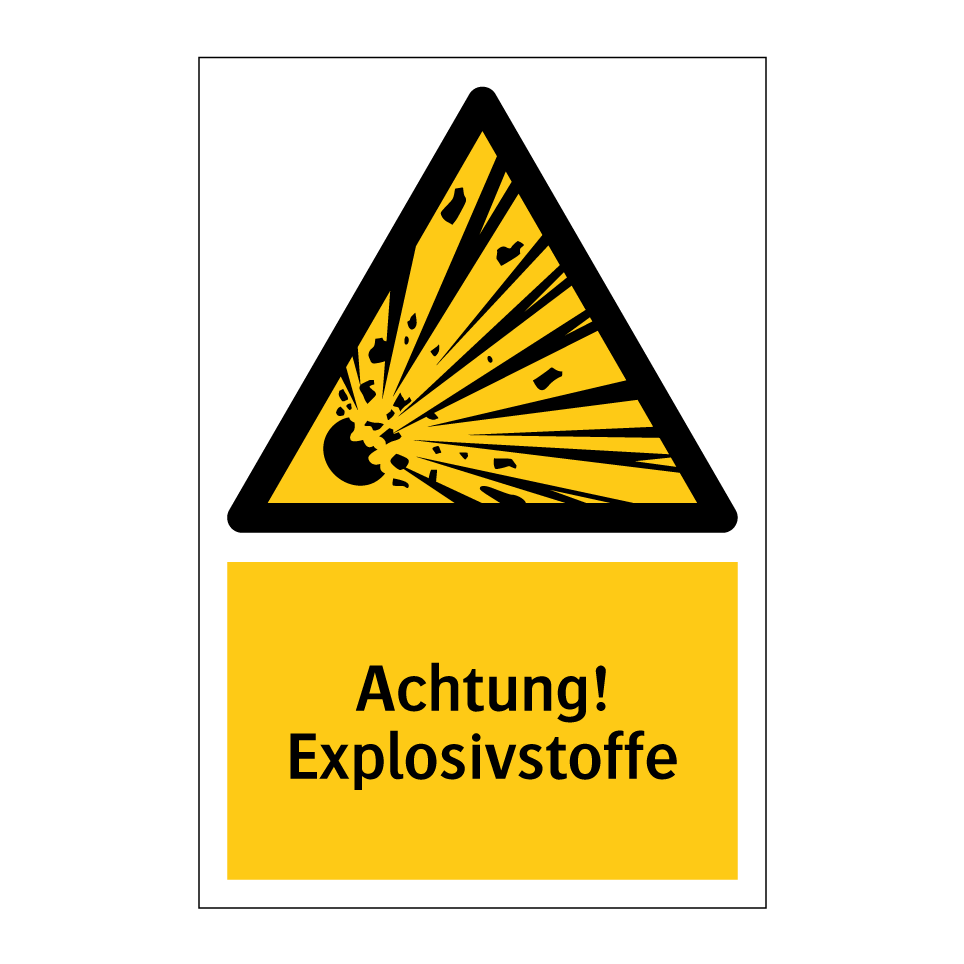 Achtung! Explosivstoffe