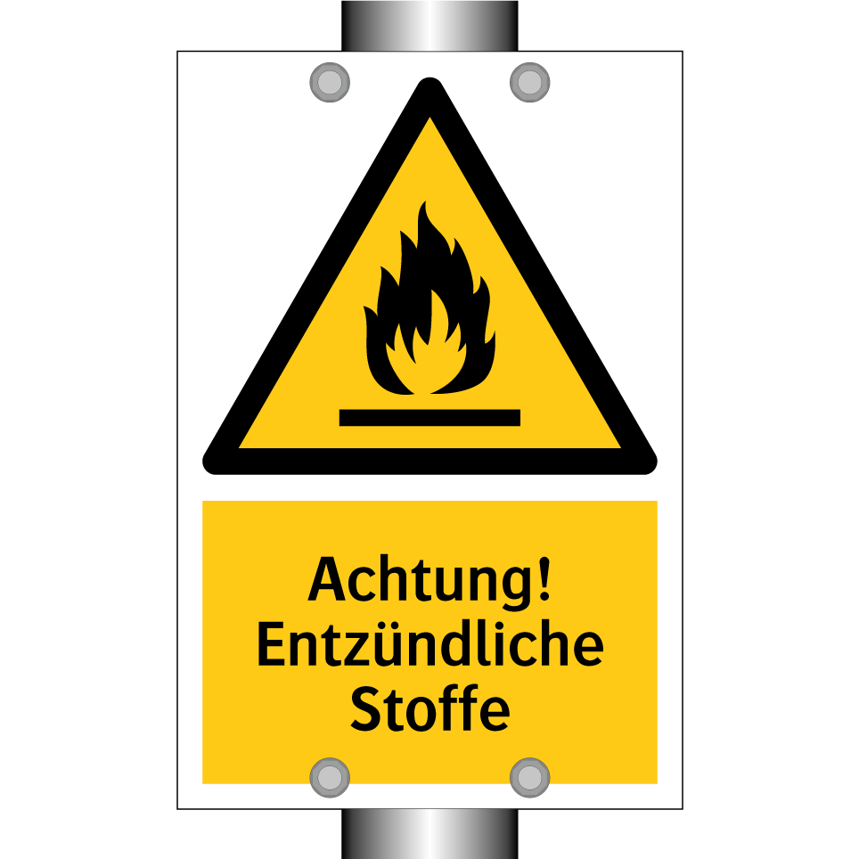 Achtung! Entzündliche Stoffe