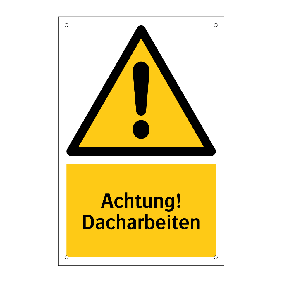 Achtung! Dacharbeiten