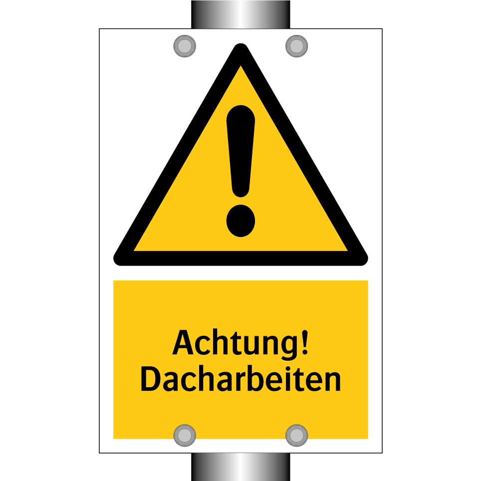 Achtung! Dacharbeiten