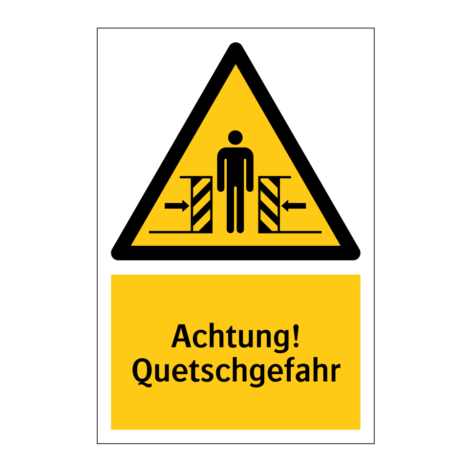 Achtung! Quetschgefahr
