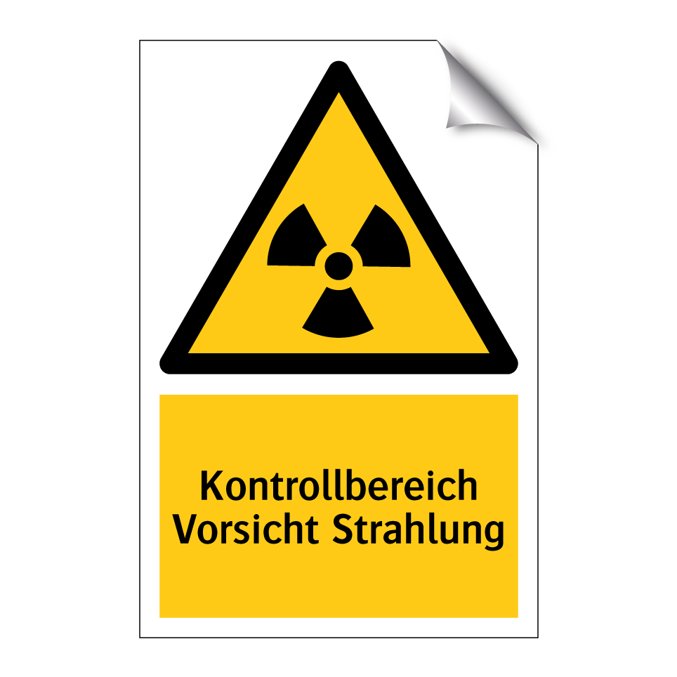 Kontrollbereich Vorsicht Strahlung