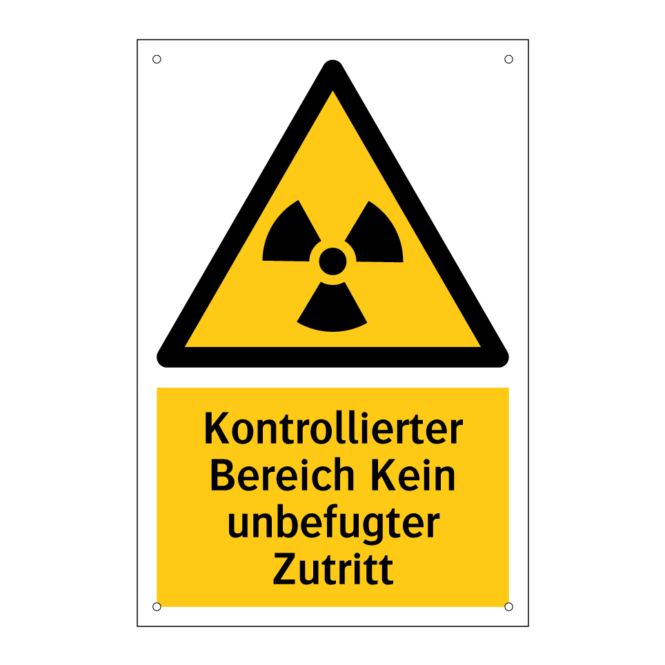 Kontrollierter Bereich Kein unbefugter Zutritt