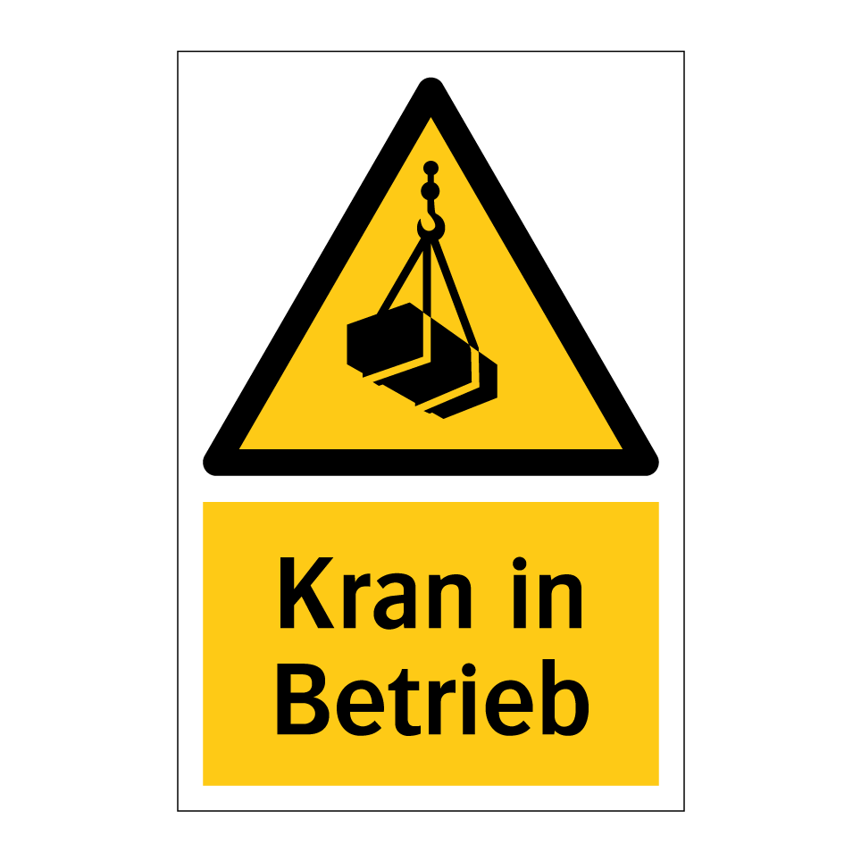 Kran in Betrieb