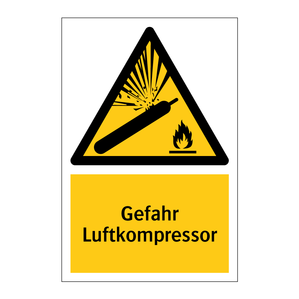 Gefahr Luftkompressor