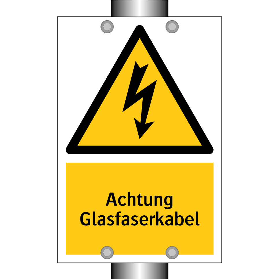 Achtung Glasfaserkabel