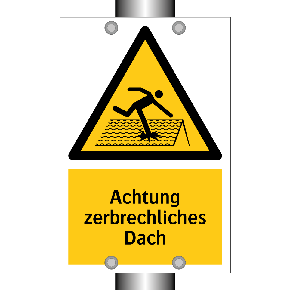 Achtung zerbrechliches Dach
