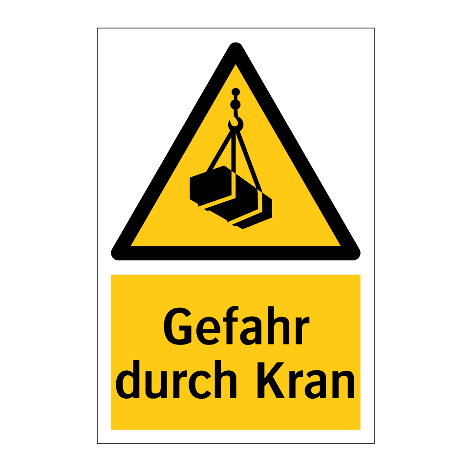 Gefahr durch Kran