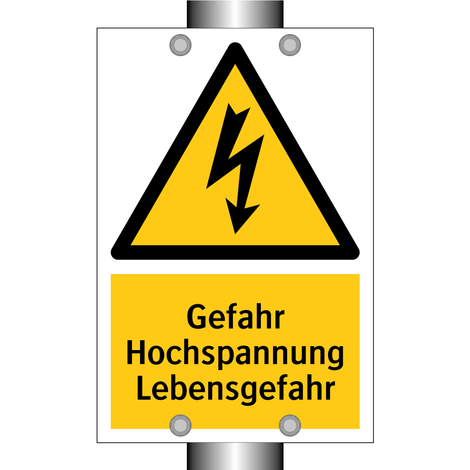 Gefahr Hochspannung Lebensgefahr