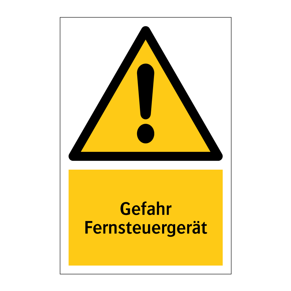 Gefahr Fernsteuergerät