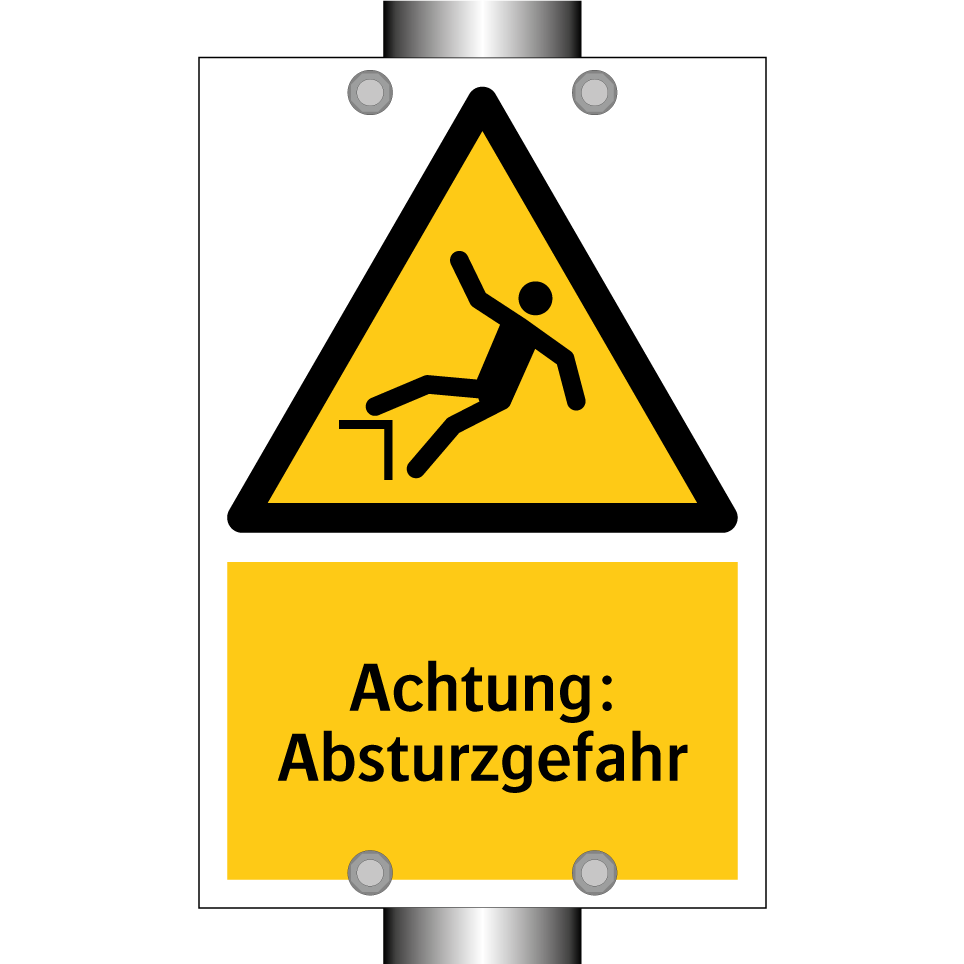 Achtung: Absturzgefahr