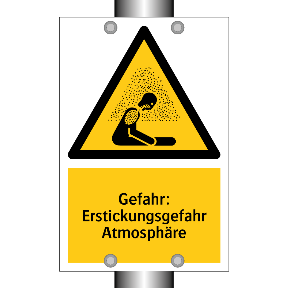 Gefahr: Erstickungsgefahr Atmosphäre