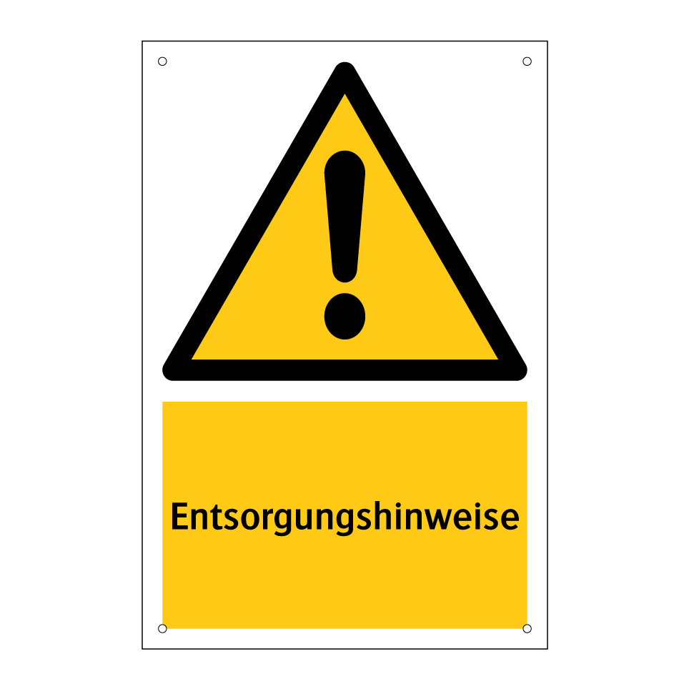 Entsorgungshinweise