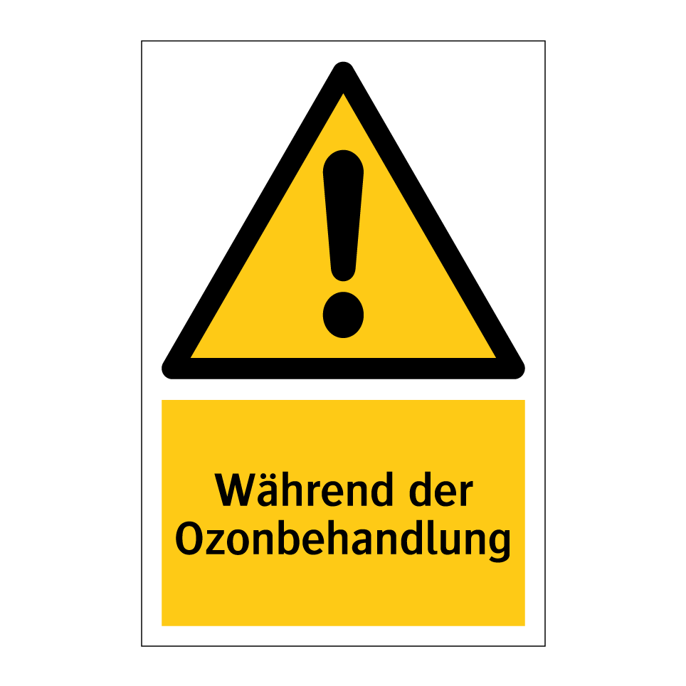 Während der Ozonbehandlung
