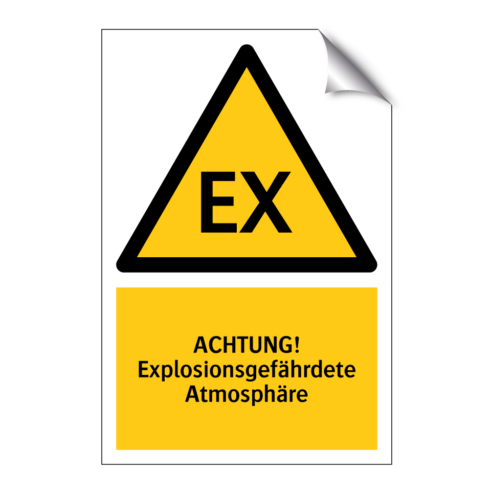 ACHTUNG! Explosionsgefährdete Atmosphäre