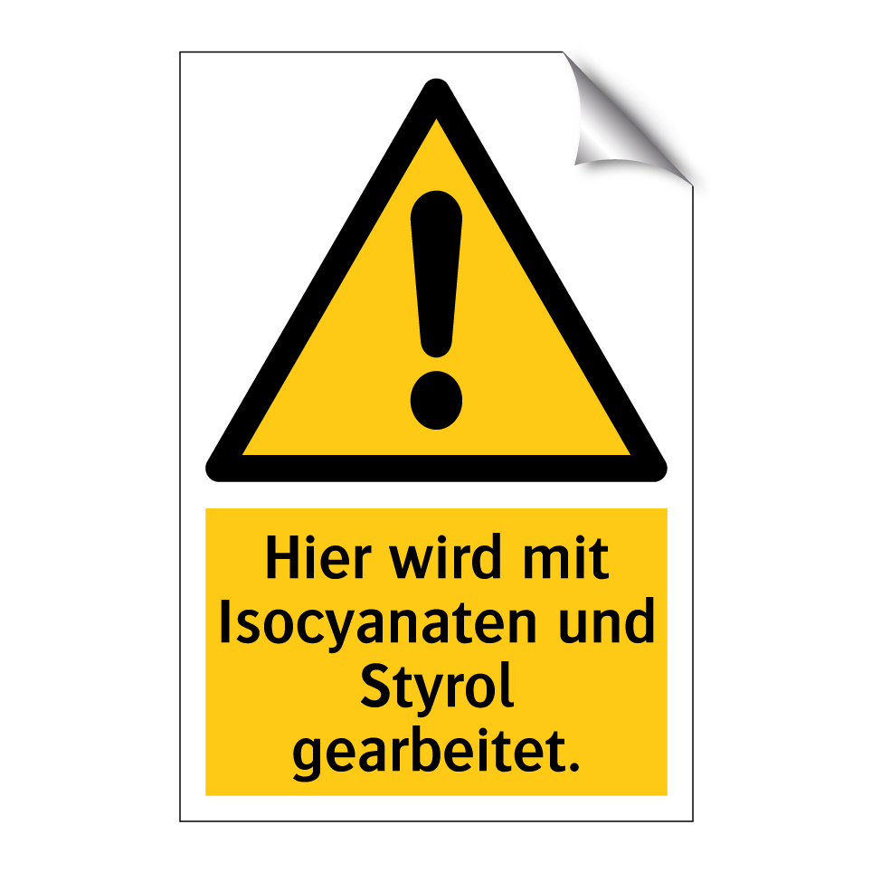 Hier wird mit Isocyanaten und Styrol gearbeitet.