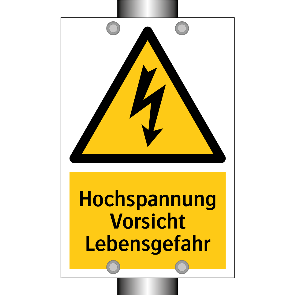 Hochspannung Vorsicht Lebensgefahr