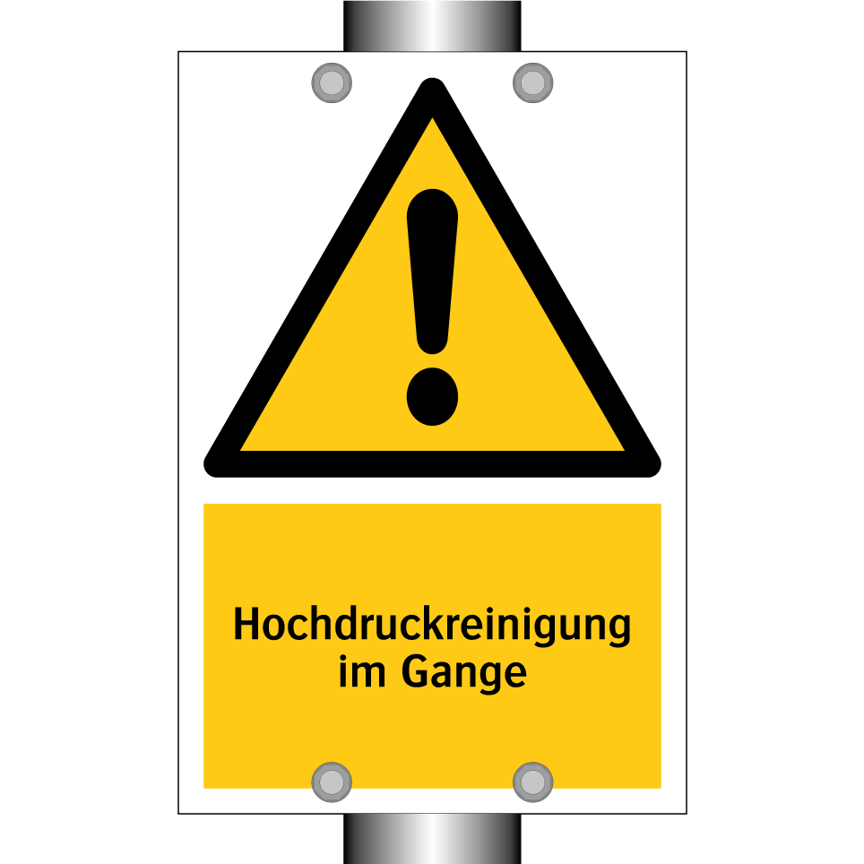 Hochdruckreinigung im Gange