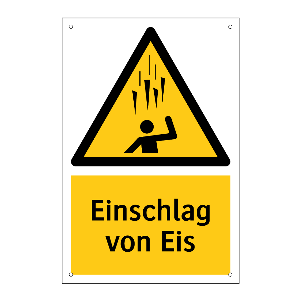 Einschlag von Eis