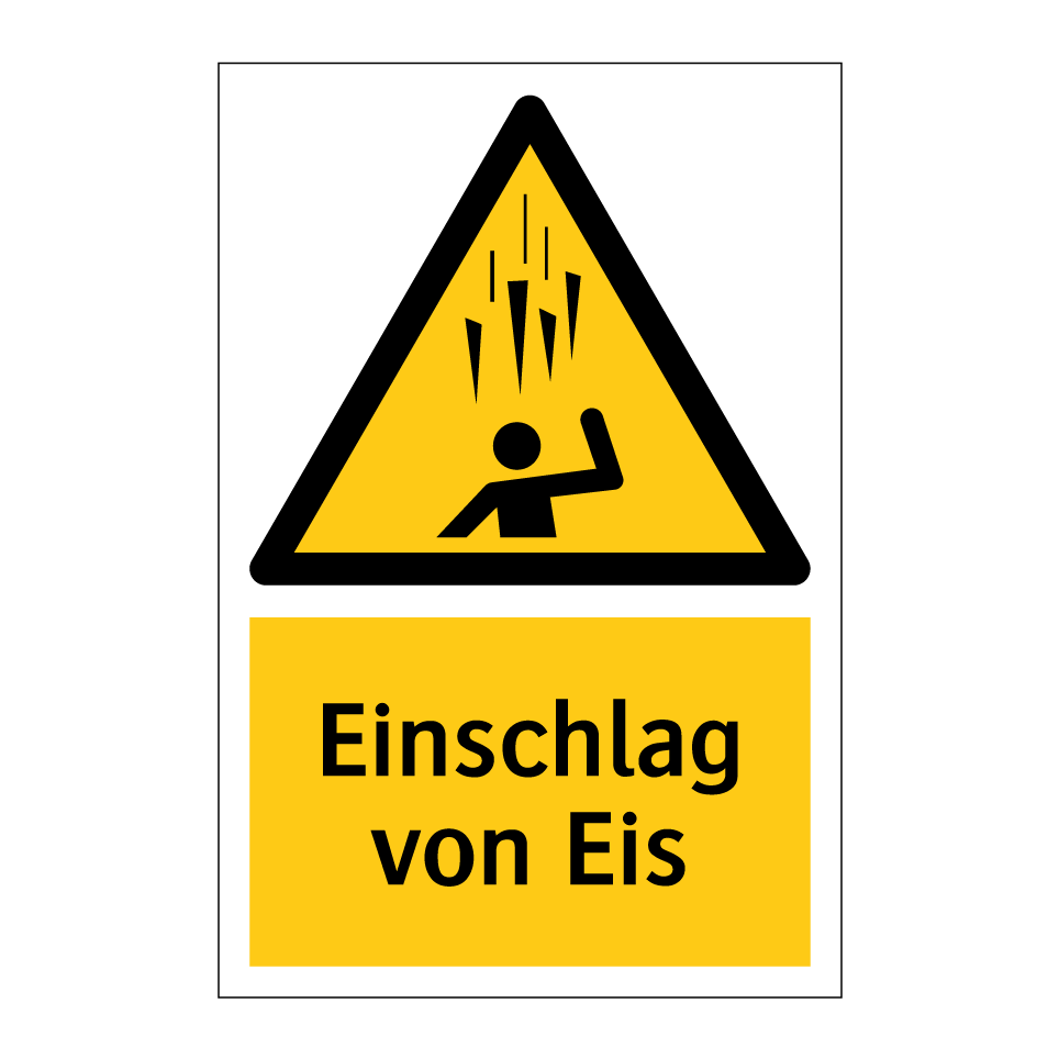 Einschlag von Eis