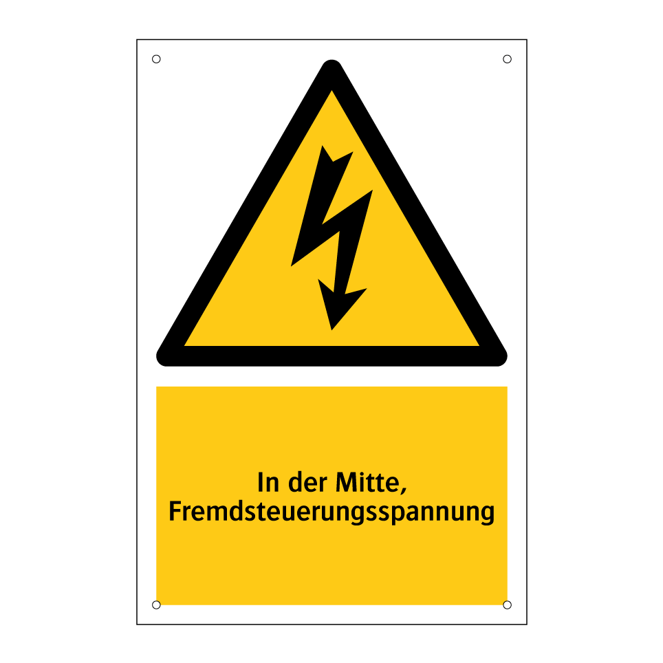In der Mitte, Fremdsteuerungsspannung