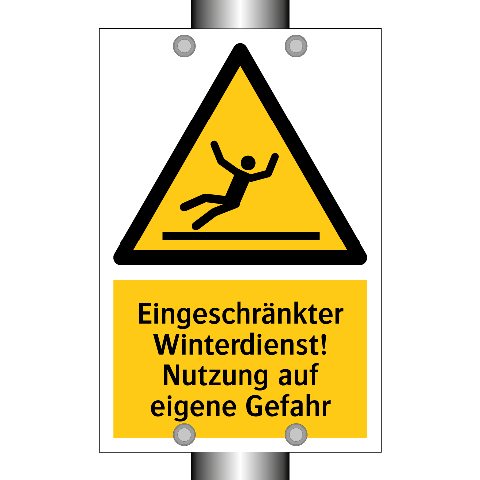 Eingeschränkter Winterdienst! Nutzung auf eigene Gefahr