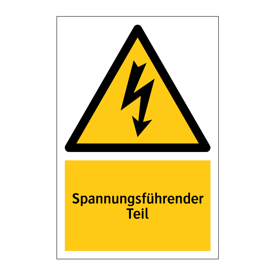 Spannungsführender Teil