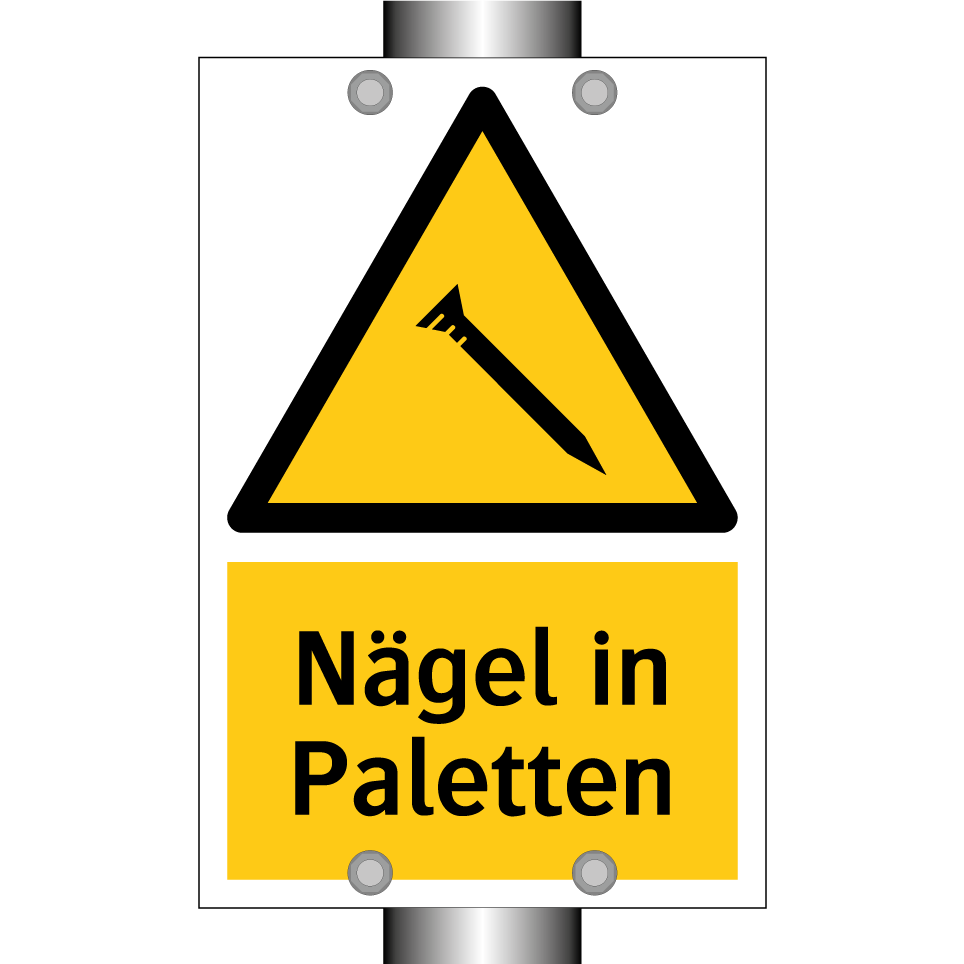 Nägel in Paletten
