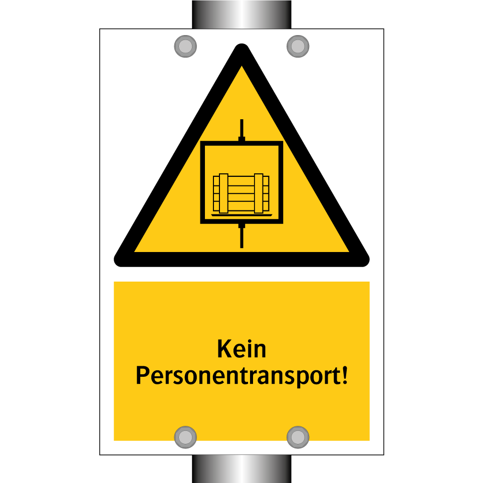 Kein Personentransport!