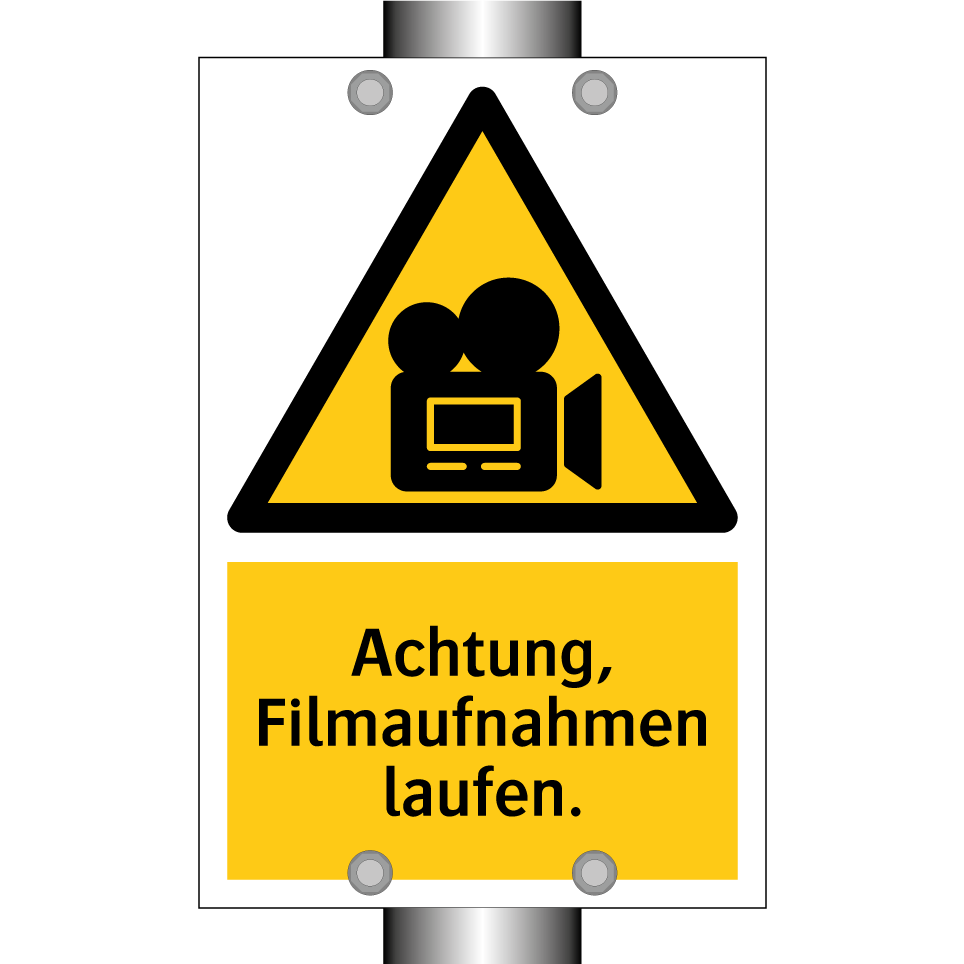 Achtung, Filmaufnahmen laufen.