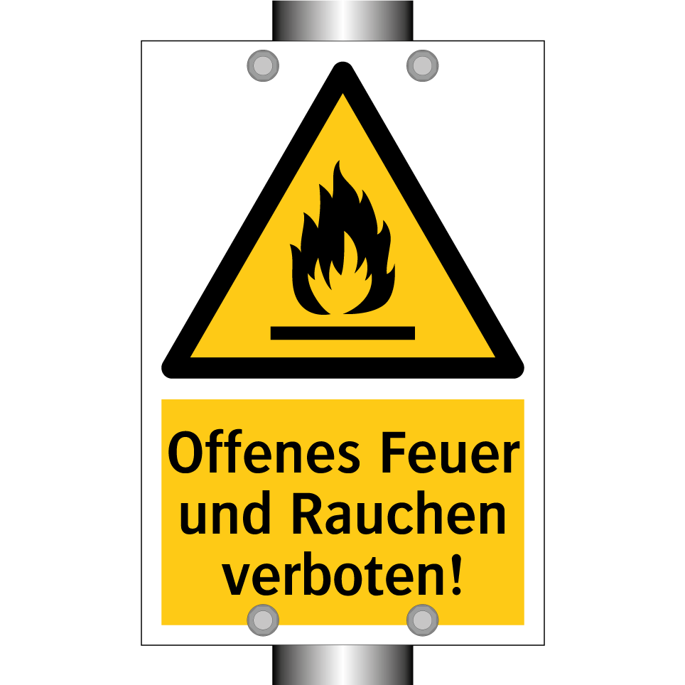 Offenes Feuer und Rauchen verboten!