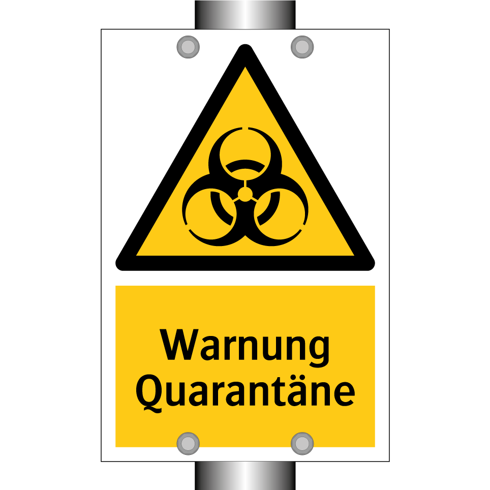 Warnung Quarantäne