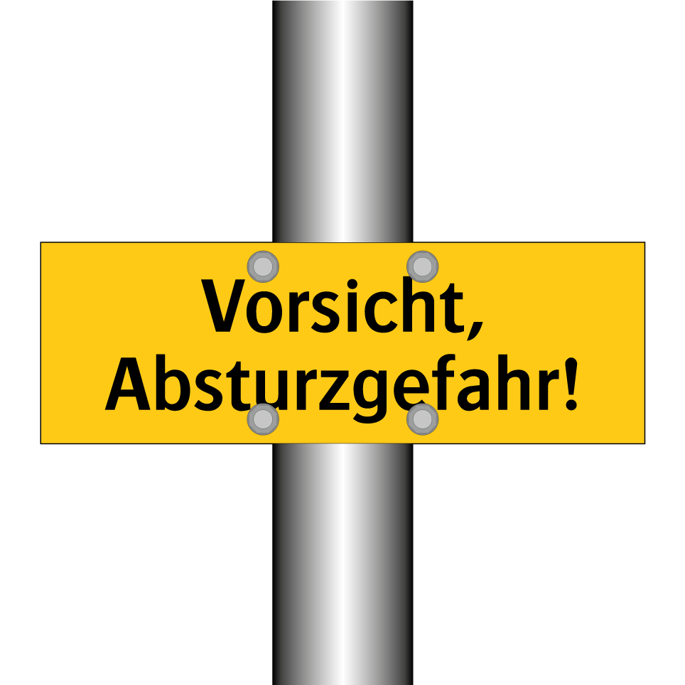 Vorsicht, Absturzgefahr!