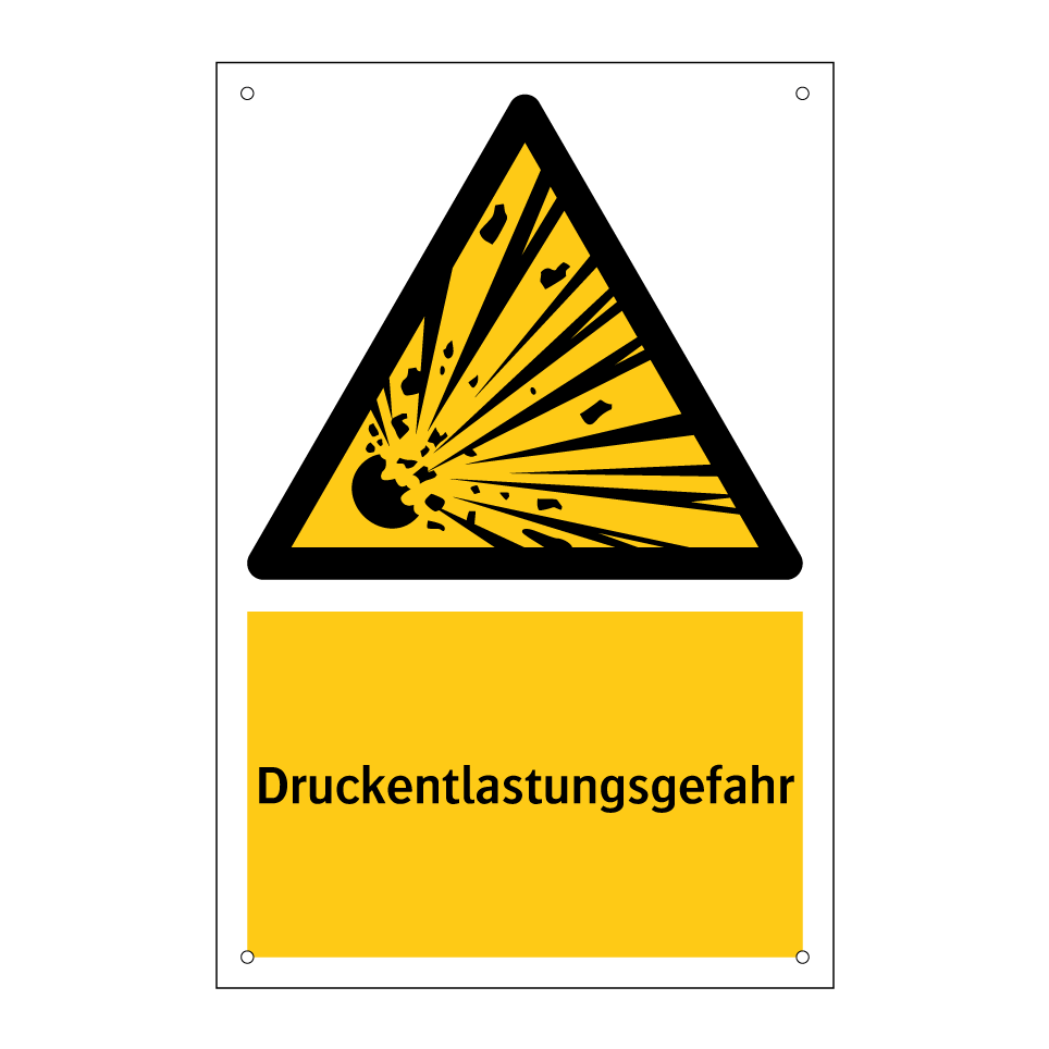 Druckentlastungsgefahr