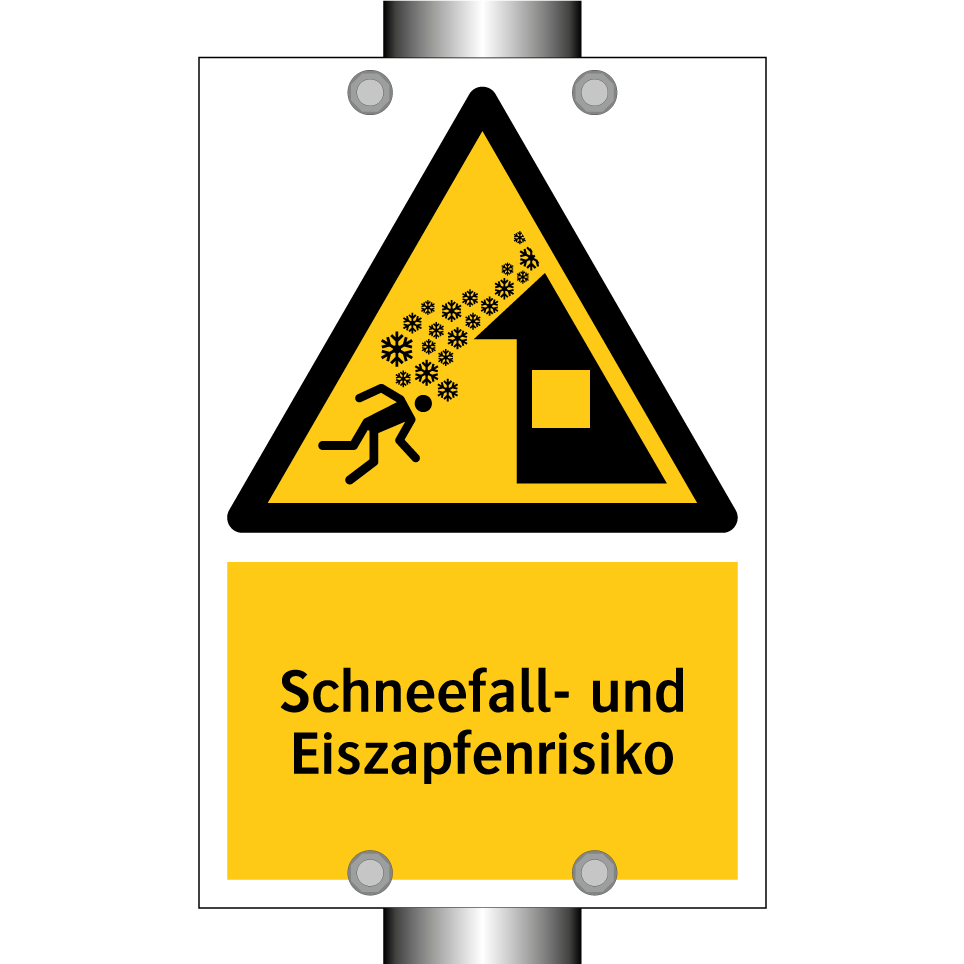 Schneefall- und Eiszapfenrisiko