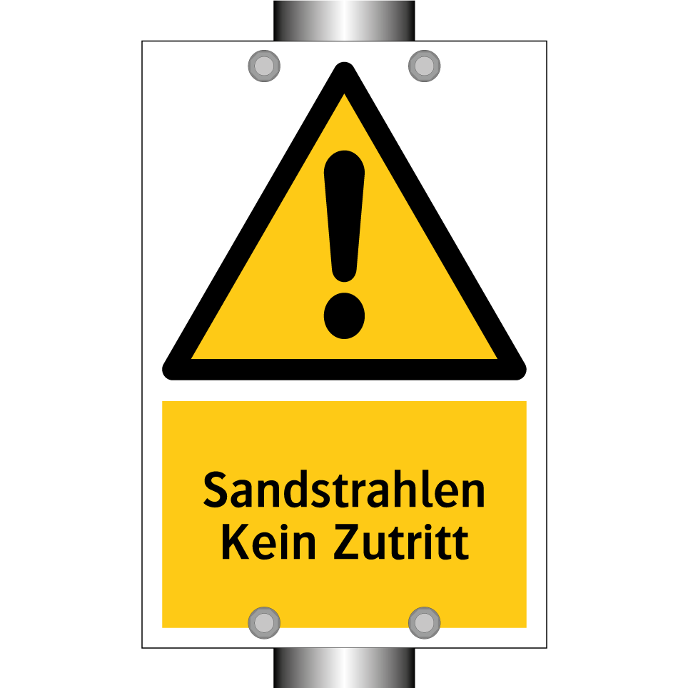 Sandstrahlen Kein Zutritt