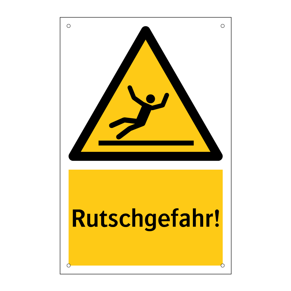 Rutschgefahr!